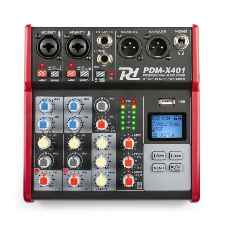Mikser muzyczny 4-kanałowy z Bluetooth i odtwarzaczem MP3 Power Dynamics PDM-X401 