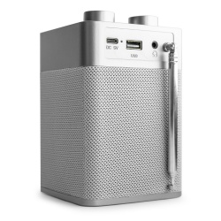 Przenośne małe i poręczne radio cyfrowe DAB+ tuner FM Ancona z baterią Audizio