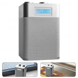 Przenośne małe i poręczne radio cyfrowe DAB+ tuner FM Ancona z baterią Audizio