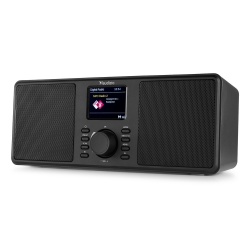 Stereofoniczne radio Monza Audizio tuner DAB+ białe czarne srebrne radioodbiornik