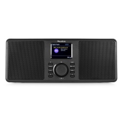 Stereofoniczne radio Monza Audizio tuner DAB+ białe czarne srebrne radioodbiornik