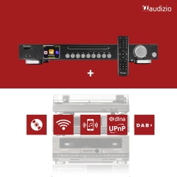 Radio internetowe Ferrara Audizio WIFI tuner FM DAB+ odtwarzacz płyt CD Bluetooth