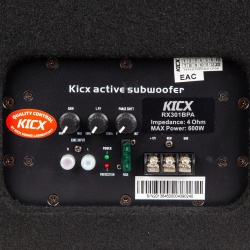 Subwoofer aktywny ze wzmacniaczem skrzynia basowa KICX RX 301BPA