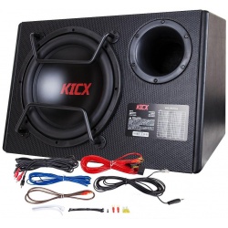 Aktywny subwoofer do samochodu KICX GT500BPA 500W komplet przewodów