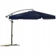 Składany parasol ogrodowy średnica 350 cm na wysięgniku 6 segmentów stalowa rama