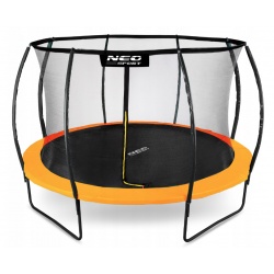 Trampolina ogrodowa profilowana Neo-Sport 12ft 374cm z siatką wewnętrzną drabinką