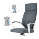 Fotel biurowy na kółkach krzesło obrotowe zamsz mechanizm TILT różne kolory