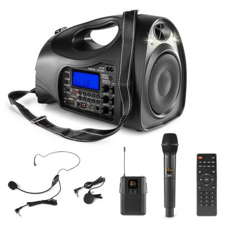 Przenośny Głośnik Vonyx ST016 radio FM Bluetooth MP3 i mikrofony 130W