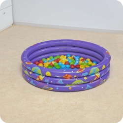 Basenik dmuchany 102 x 25 cm Bestway 52466 z piłeczkami brodzik