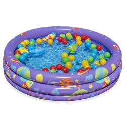 Basenik dmuchany 102 x 25 cm Bestway 52466 z piłeczkami brodzik