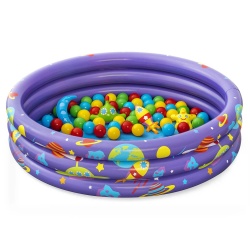 Basenik dmuchany 102 x 25 cm Bestway 52466 z piłeczkami brodzik
