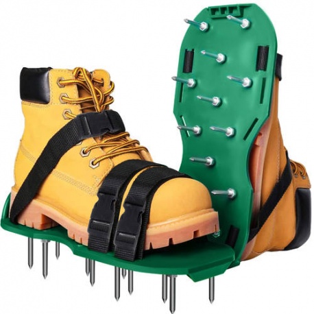 Aerator trawnikowy buty z kolcami do napowietrzania trawy na klips