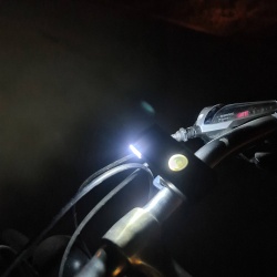 Lampka na rower rowerowa LED USB Przód + Tył akumulator oświetlenie