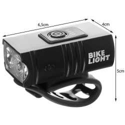 Lampka na rower 2 x CREE rowerowa LED USB Przód + Tył akumulator