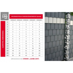 Taśma ogrodzeniowa 26 mb szerokość 190 mm BASIC TK PROTECT®