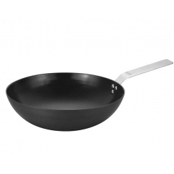 Solidny Wok patelnia CADAC ze stali węglowej z rączką 35cm 