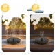 Fontanna ogrodowa solarna pływająca pompa do oczka różne dysze
