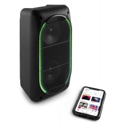 Przenośny głośnik Fenton z Bluetooth akumulator 2 x 4" BT USB LED SBS60
