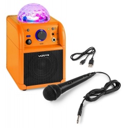 Głośnik przenośny karaoke LED SBS50 BT czarny Jelly Ball kula dyskotekowa