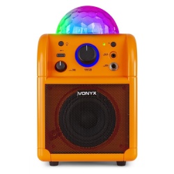 Głośnik przenośny karaoke LED SBS50 BT czarny Jelly Ball kula dyskotekowa