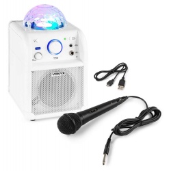 Głośnik przenośny karaoke LED SBS50 BT czarny Jelly Ball kula dyskotekowa