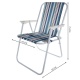 Krzesło turystyczne składane leżak fotel plażowy wzmocnione pasem
