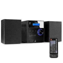 Mikrowieża Metz HiFi Audizio Tuner DAB FM odtwarzacz MP3 z USB