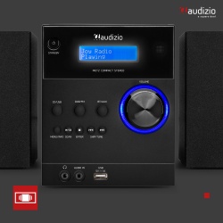 Mikrowieża Metz HiFi Audizio Tuner DAB FM odtwarzacz MP3 z USB