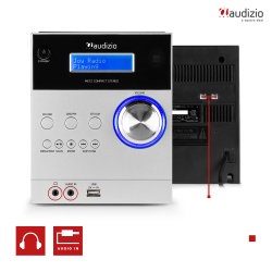 Mikrowieża Metz HiFi Audizio Tuner DAB FM odtwarzacz MP3 z USB