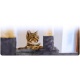 Domek legowisko drapak dla kota 112 cm platformy gruby sznur domek