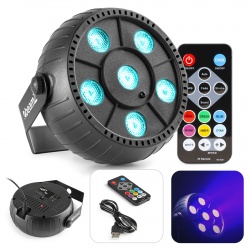 Reflektor Party Par z wbudowaną baterią 6X 2W RGB Beamz