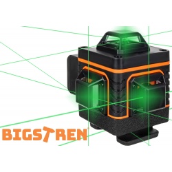 Poziomica laserowa płaszczyznowa laser 16 liniowy zielony krzyżowy 4D