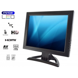 Monitor z dotykowym ekranem LED 15 cali złącze VGA HDMI wbudowane głośniki