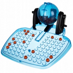 Gra rodzinna Bingo maszyna losująca kuleczki żetony loteria lotto