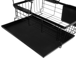 Suszarka do naczyń dwupoziomowa ociekacz na sztućce styl LOFT