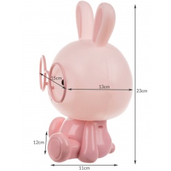Lampka nocna dla dzieci królik wysokości 23cm 3 tryby jasności LED