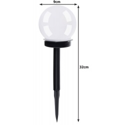 Lampa ogrodowa solarna- kula zestaw 6sztuk oświetlenie ogrodu