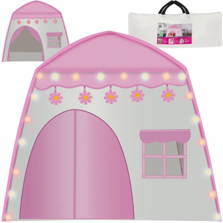 Namiot dla dzieci domek zamek pałac z lampkami LED
