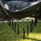 krzesło brazylijskie hamak ogrodowy 150kg wiszące szary beżowe