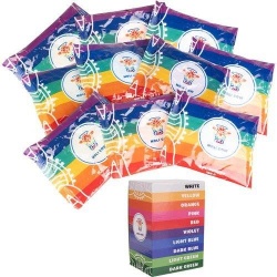 Holi Powder kolorowy proszek na festiwal zestaw 10szt do twarzy
