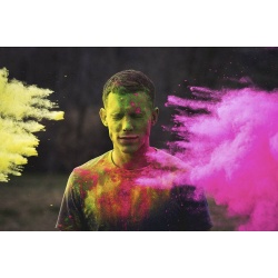 Holi Powder kolorowy proszek na festiwal zestaw 10szt do twarzy