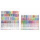 Długopisy żelowe kolorowe brokatowe zestaw artystyczny 140 sztuk 