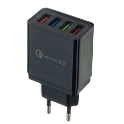 Szybka ładowarka sieciowa 4x USB 3.0 Quick Charge do smartfona