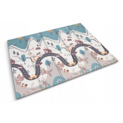 Mata piankowa 200 x 150 x 1 cm składana 2w1 gruba i wytrzymała