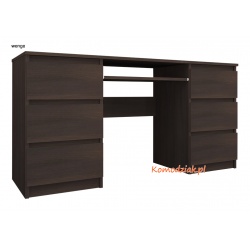 Biurko do lekcji 130cm z półką na klawiaturę 6 szuflad BRUNON 6S130