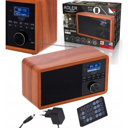 Radio sieciowe DAB+ FM Adler AD 1184 Bluetooth 5.0 moc 15W