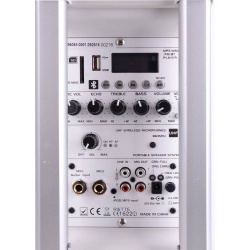 Kolumna mobilna Ibiza PORT8UHF z Bluetooth tunerem FM pokrowiec