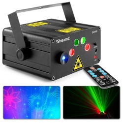 Laser oświetlenie imprezowe Dahib Double RG Gobo z niebieską diodą LED
