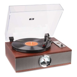 Gramofon z głośnikami Vintage napęd CD radio FM BT RP180 Fenton