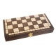 Szachy gra warcaby drewniane klasyczne w etui składane 2w1